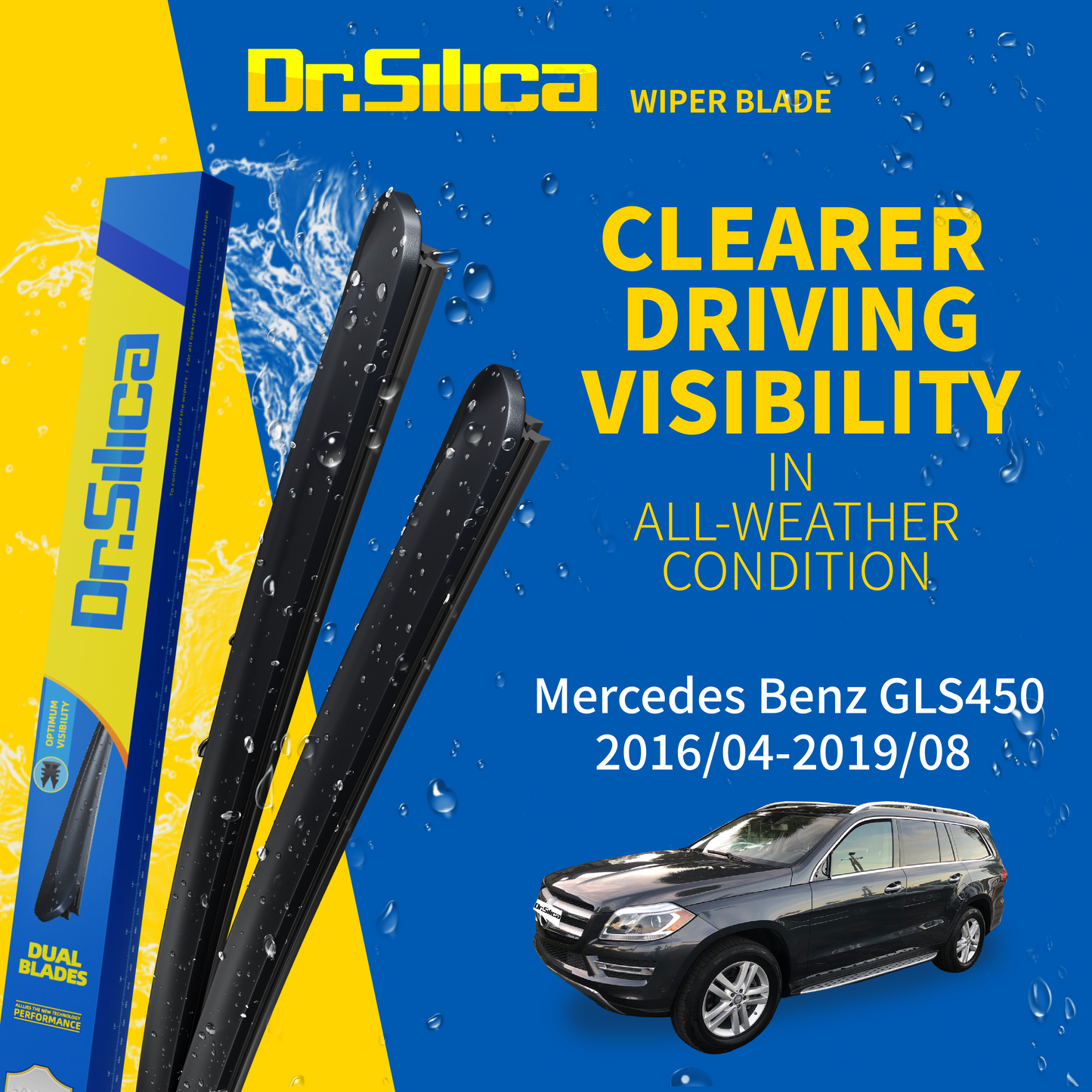 Dr.Silica Wiper Blade Mercedes Benz GLS 450 201604-201908