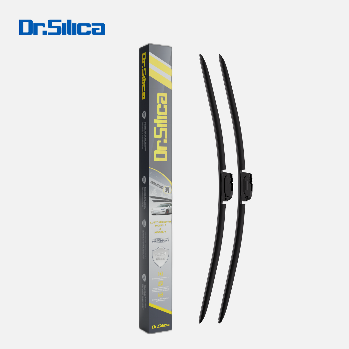 Dr.Silica Wiper Blade Tesla Customized Windshield Wipers For Model Y (Pack of 2)