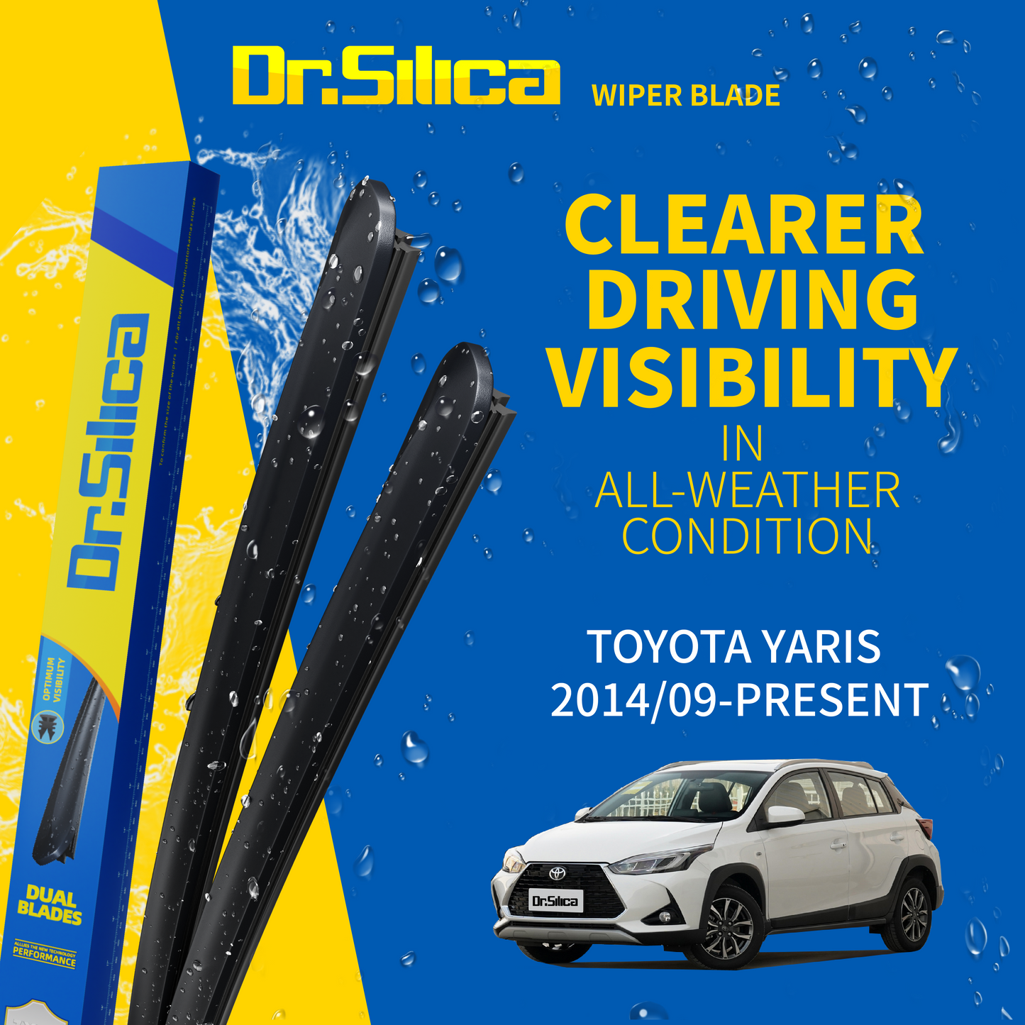 Dr.Silica Wiper Blade Toyota Yaris 201409-PRESENT